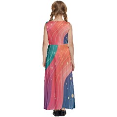 Kids  Satin Sleeveless Maxi Dress 