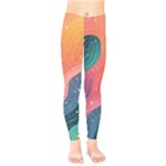 Art Abstract Pattern Kids  Classic Winter Leggings