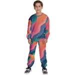 Art Abstract Pattern Kids  Sweatshirt set