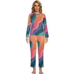 Womens  Long Sleeve Lightweight Pajamas Set 