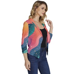 Women s Casual 3/4 Sleeve Spring Jacket 