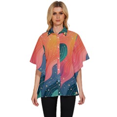 Women s Batwing Button Up Shirt 