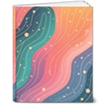 Art Abstract Pattern 8  x 10  Hardcover Notebook