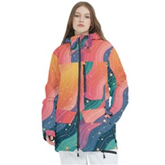 Women s Multi Pockets Zip Ski and Snowboard Waterproof Breathable Jacket 