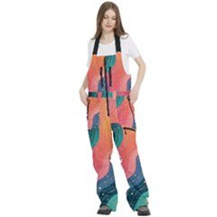 Women s Front Zip Ski And Snowboard Bib Pants 