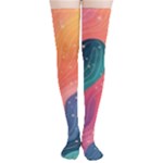 Art Abstract Pattern Thigh High Stockings