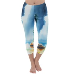 Capri Winter Leggings  Front