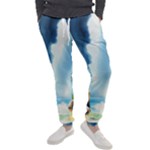 Delicate Watercolor Painting Surreal Oasis Scene With Intense Dramatic Lighting Men s Jogger Sweatpants