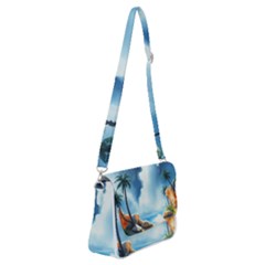 Shoulder Bag with Back Zipper 