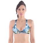 Delicate Watercolor Painting Surreal Oasis Scene With Intense Dramatic Lighting Plunge Bikini Top