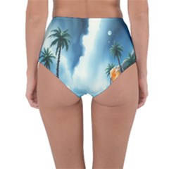 Reversible High-Waist Bikini Bottoms 