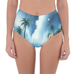 Reversible High-Waist Bikini Bottoms 