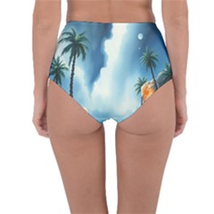 Reversible High-Waist Bikini Bottoms 