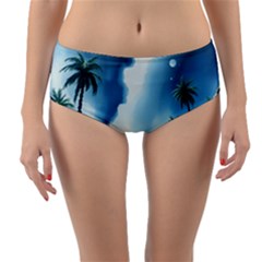 Reversible Mid-Waist Bikini Bottoms 