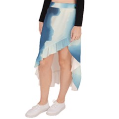 Asymmetrical Ruffle Hem Skirt  