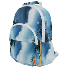 Rounded Multi Pocket Backpack 