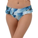 Delicate Watercolor Painting Surreal Oasis Scene With Intense Dramatic Lighting Frill Bikini Bottoms