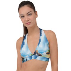 Halter Plunge Bikini Top 