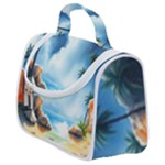 Delicate Watercolor Painting Surreal Oasis Scene With Intense Dramatic Lighting Satchel Handbag