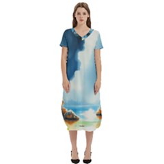 T-Shirt Midi Dress With Pockets 