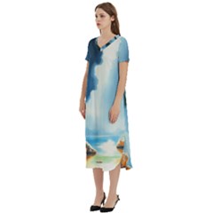 T-Shirt Midi Dress With Pockets 