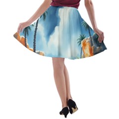 A-line Skater Skirt 