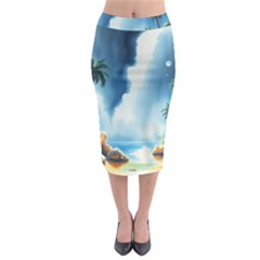 Midi Pencil Skirt 