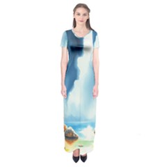 Short Sleeve Maxi Dress 