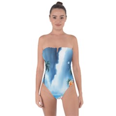 Tie Back One Piece Swimsuit 