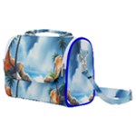 Delicate Watercolor Painting Surreal Oasis Scene With Intense Dramatic Lighting Satchel Shoulder Bag