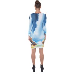 Asymmetric Cut-Out Shift Dress 