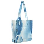 Delicate Watercolor Painting Surreal Oasis Scene With Intense Dramatic Lighting Everyday Shoulder Bag with Pouch Bag