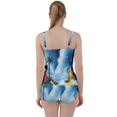 Tie Front Two Piece Tankini 