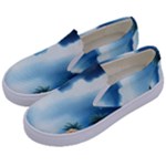 Delicate Watercolor Painting Surreal Oasis Scene With Intense Dramatic Lighting Kids  Canvas Slip Ons