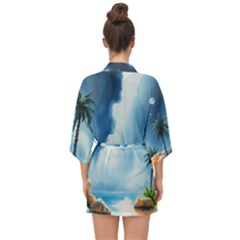 Half Sleeve Chiffon Kimono 