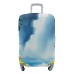 Delicate Watercolor Painting Surreal Oasis Scene With Intense Dramatic Lighting Luggage Cover (Small)