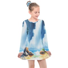 Kids  Long Sleeve Dress 