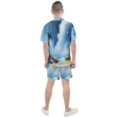 Men s Mesh T-Shirt and Shorts Set 