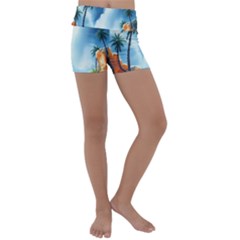 Kids  Lightweight Velour Yoga Shorts 