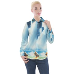 Women s Long Sleeve Pocket Shirt 