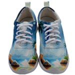 Delicate Watercolor Painting Surreal Oasis Scene With Intense Dramatic Lighting Mens Athletic Shoes