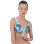 Delicate Watercolor Painting Surreal Oasis Scene With Intense Dramatic Lighting Front Tie Bikini Top