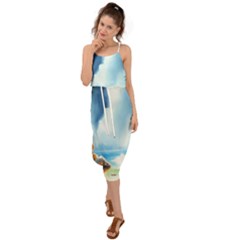 Waist Tie Cover Up Chiffon Dress 