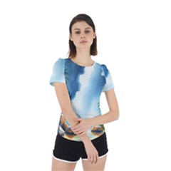 Back Cut Out Sport T-Shirt 