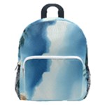 Delicate Watercolor Painting Surreal Oasis Scene With Intense Dramatic Lighting Kids  Age 5-10 Lightweight School Backpack with Side Pockets