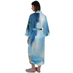 Maxi Satin Kimono 