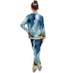 Kids  Satin Long Sleeve Pajamas Set 