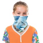 Delicate Watercolor Painting Surreal Oasis Scene With Intense Dramatic Lighting Face Covering Bandana (Kids)