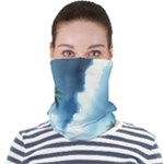 Delicate Watercolor Painting Surreal Oasis Scene With Intense Dramatic Lighting Face Seamless Bandana (Adult)