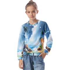 Kids  Long Sleeve T-Shirt with Frill  